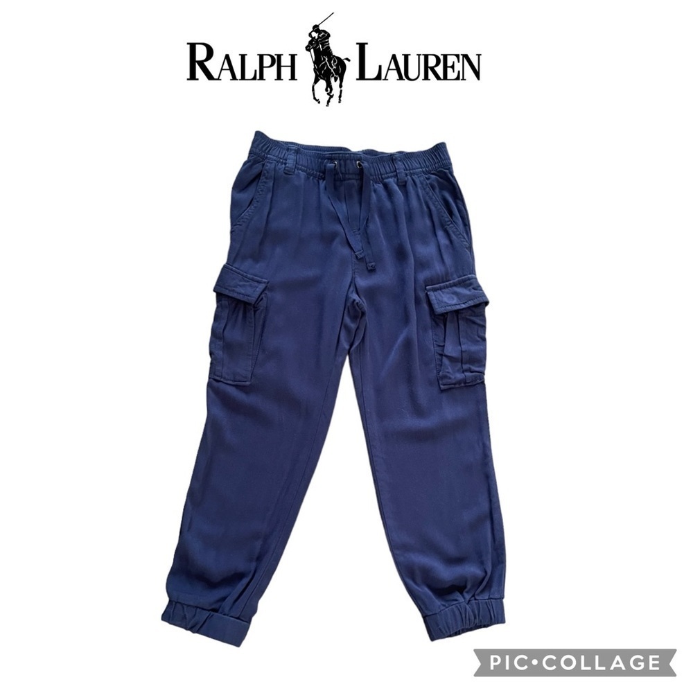 Polo Ralph Lauren girls navy blue cargo pants size 5
